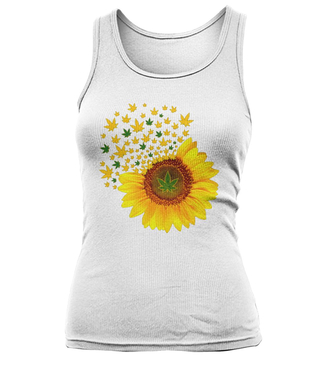 Weed sunflower women's tank top