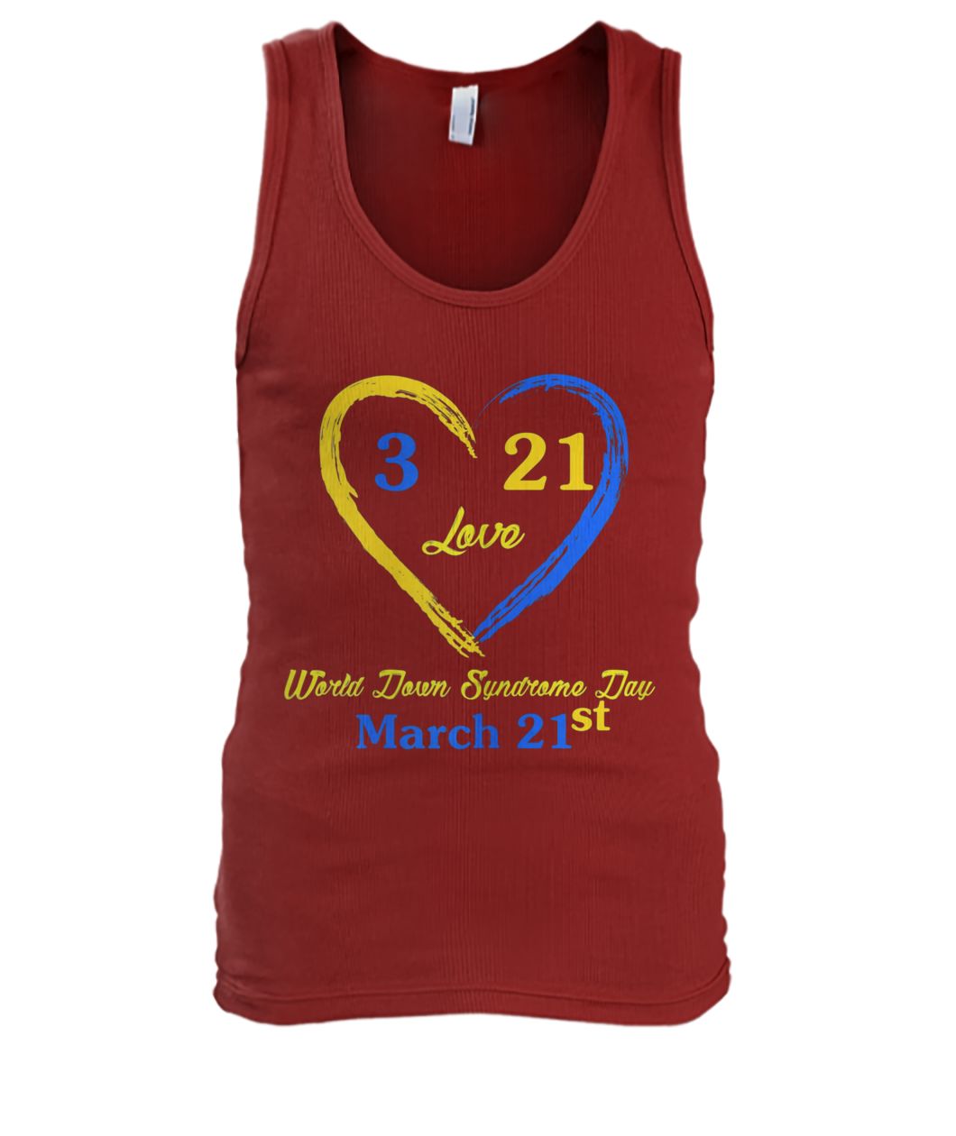 World down syndrome day awareness march 21 men's tank top