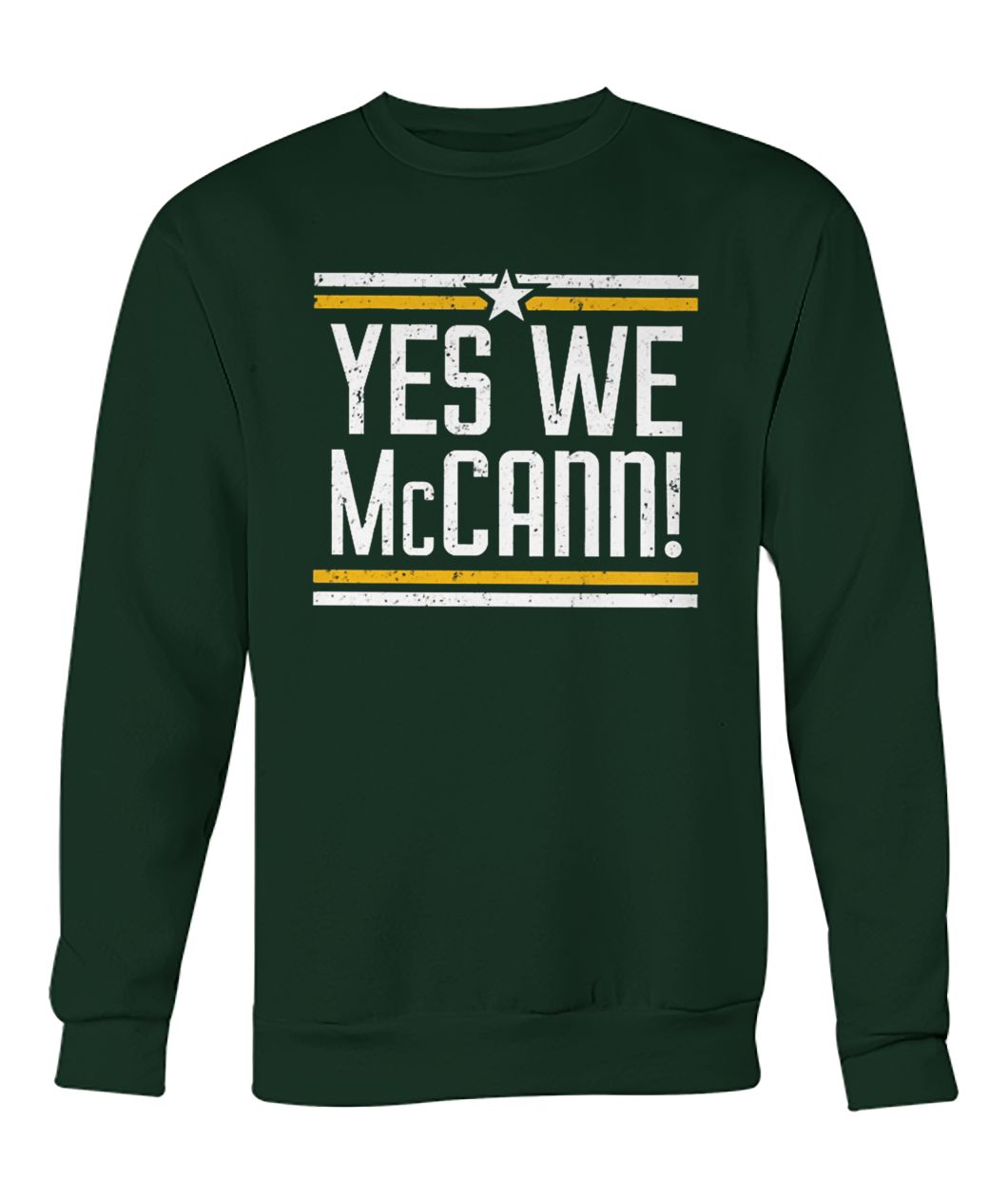 Yes we mccann NHL crew neck sweatshirt