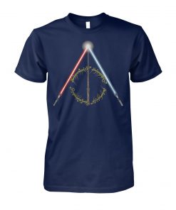 Yoda star wars lightsaber and the lord of the rings unisex cotton tee