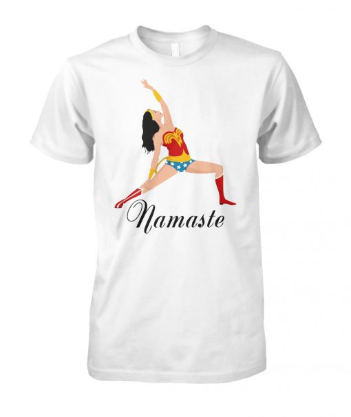 Yoga namaste wonder woman unisex cotton tee
