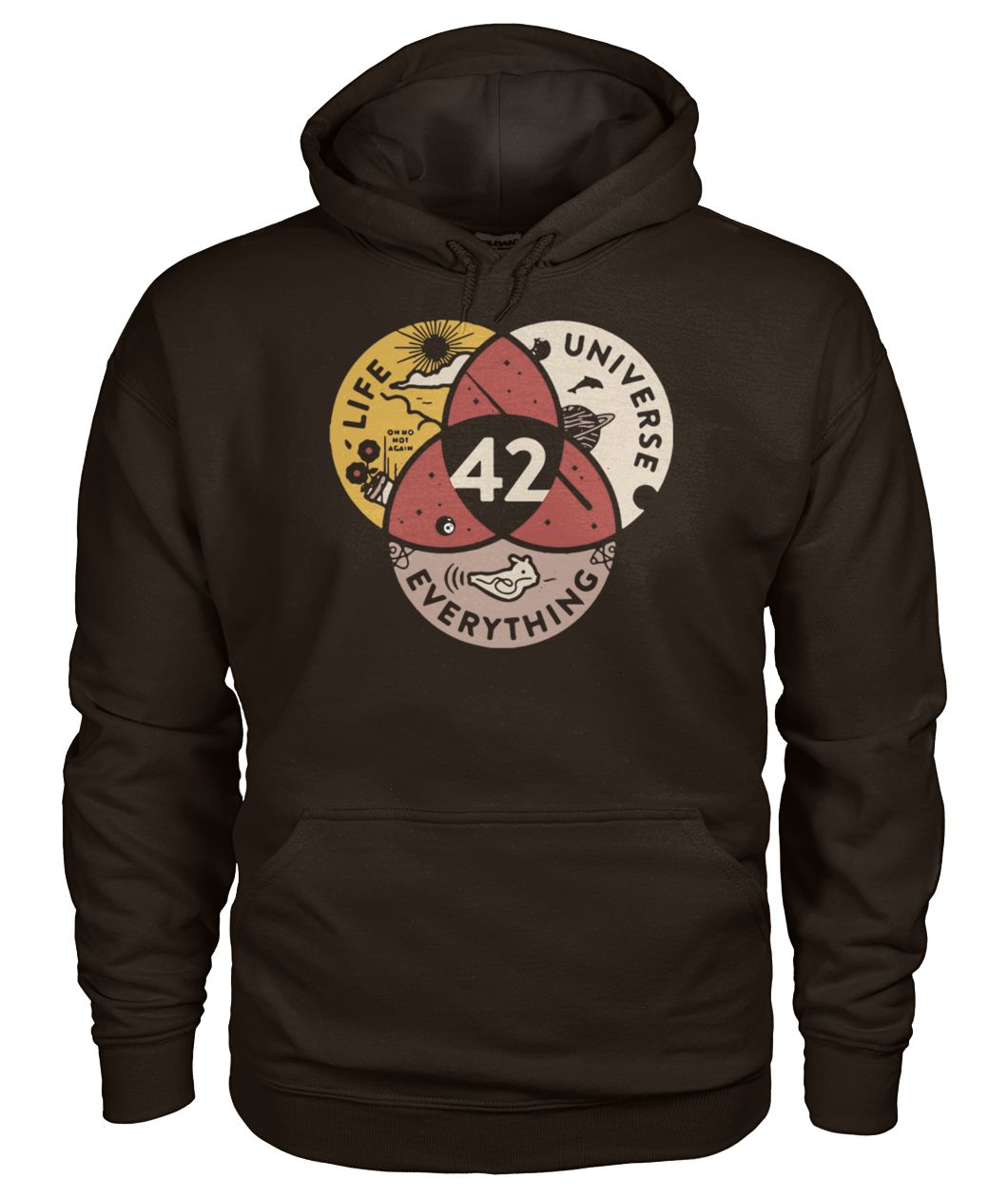42 the answer to life the universe and everything gildan hoodie