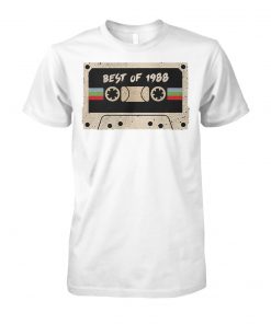 70's mix tape cassette best of 1988 unisex cotton tee