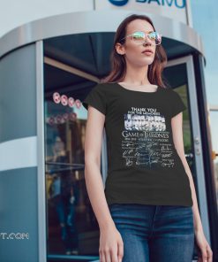 8 years thank you for the memories game of thrones shirt