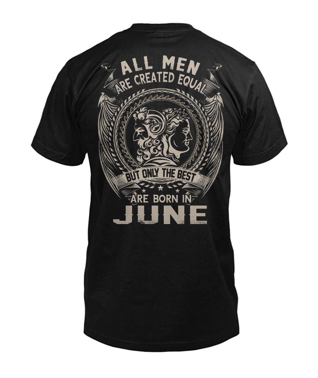 All men are created equal but only the best are born in june mens v-neck