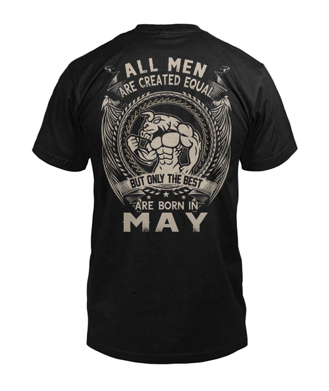 All men are created equal but only the best are born in may mens v-neck