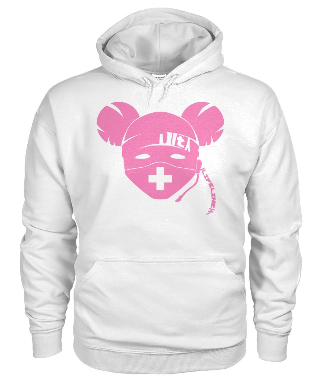 Apex legends lifeline clean pink graphic gildan hoodie