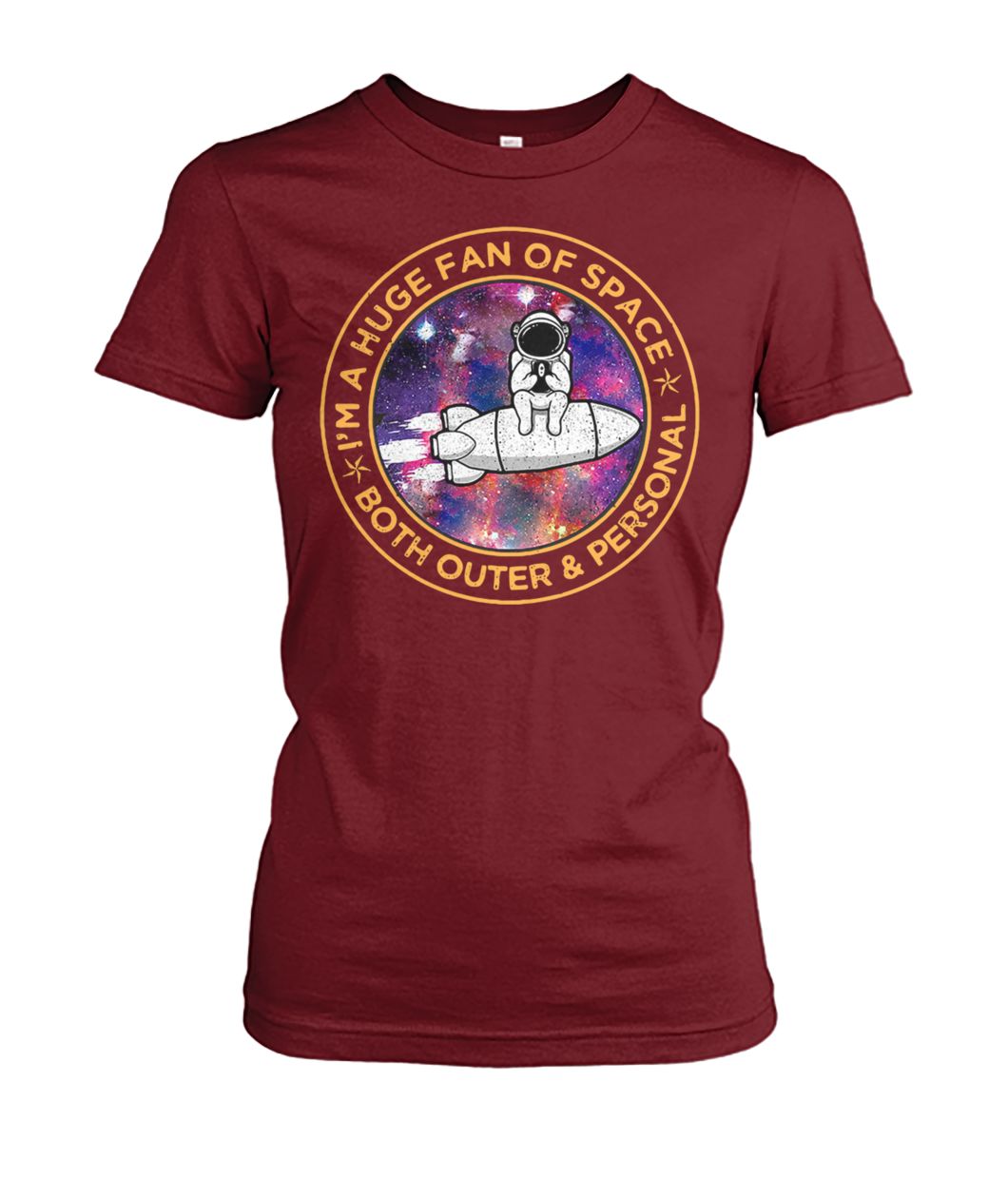 Astronaut I'm a huge fan of space both outer and personal women's crew tee