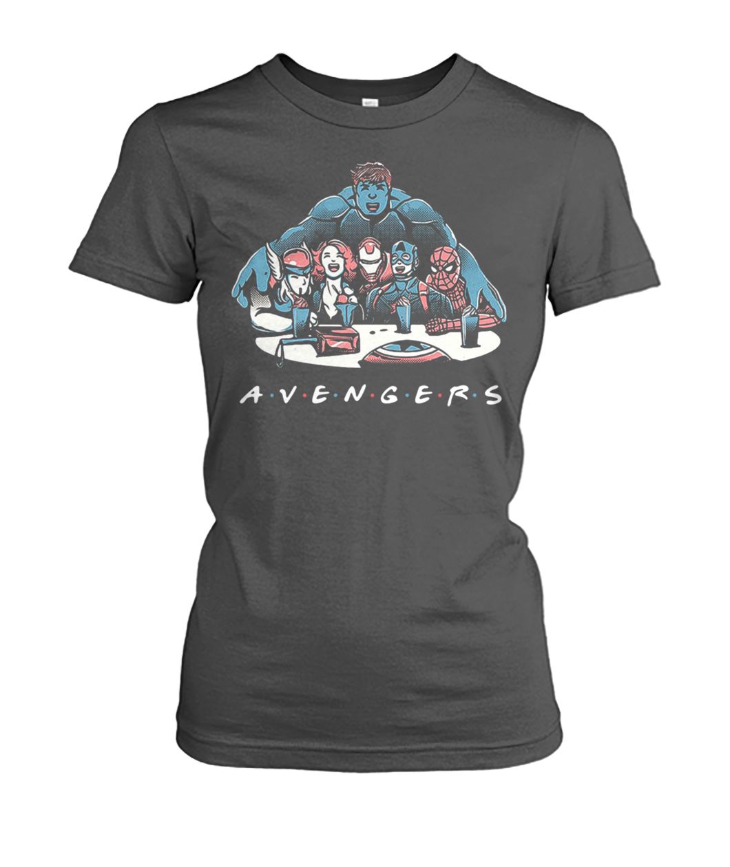 Avengers end game avengers friends women's crew tee
