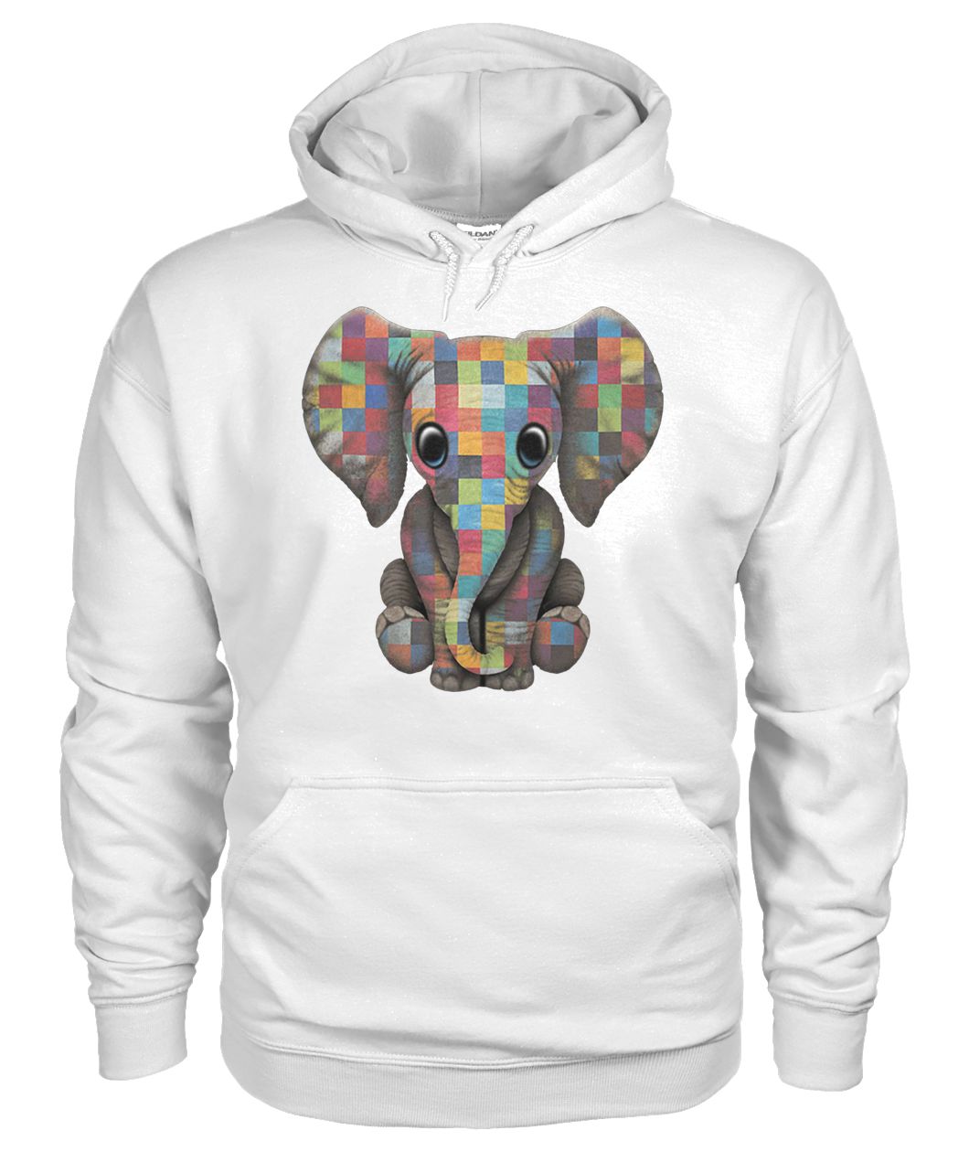 Baby elephant autism awareness gildan hoodie
