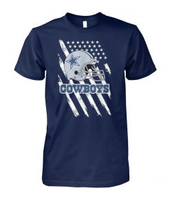 Cowboys football dallas fans USA flag unisex cotton tee