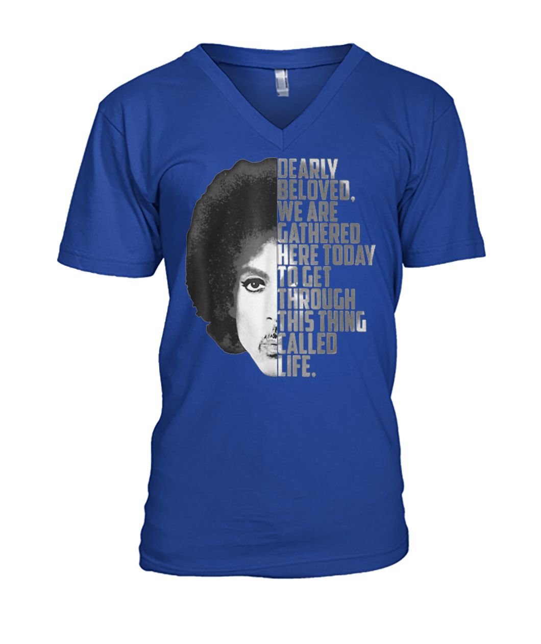 Dearly beloved we are gathered here today to get through this thing called life mens v-neck