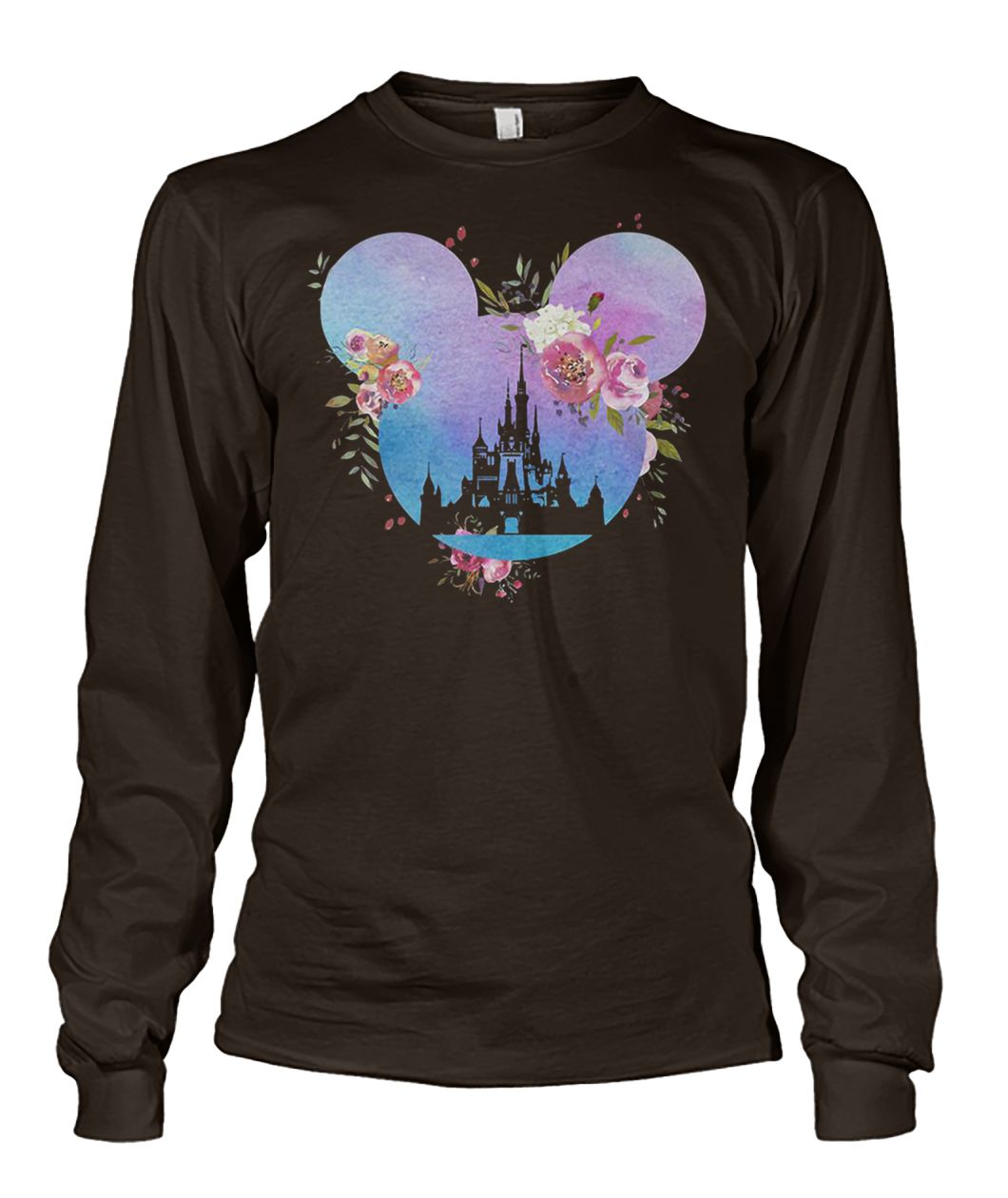 Disney in mickey mouse head floral mickey unisex long sleeve