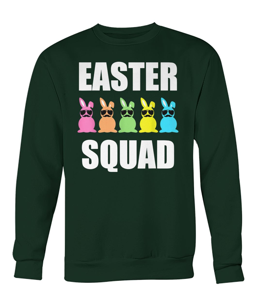 Easter bunny squad crew neck sweatshirt