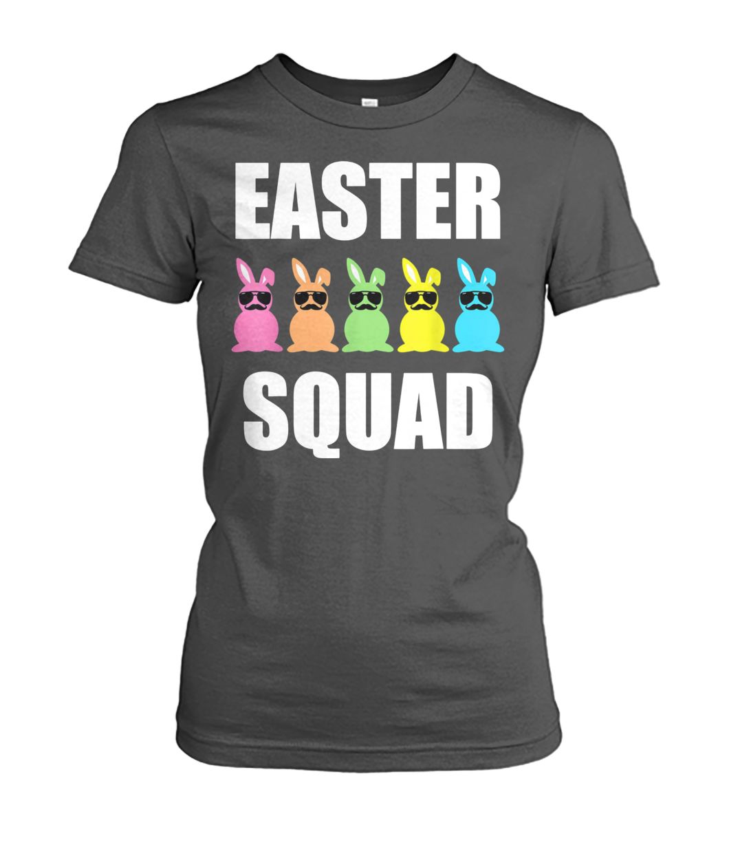 Easter bunny squad women's crew tee