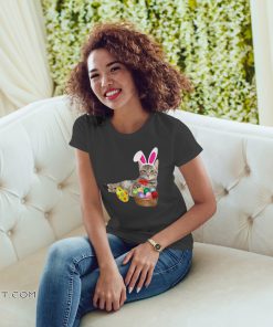 Easter cat bunny ears and eggs shirt