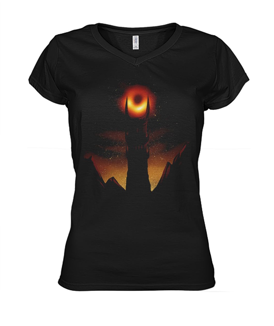 First photo of black hole sauron women's v-neck