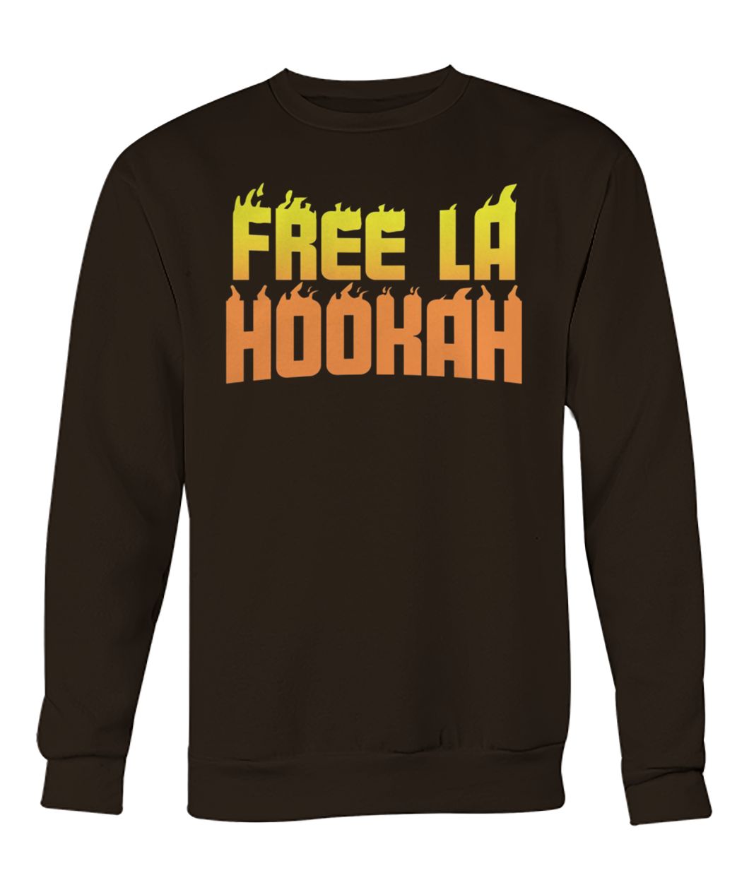 Free la hookah crew neck sweatshirt