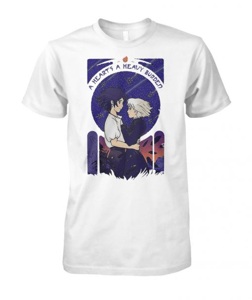 Howl and Sophie a heart's heavy burden unisex cotton tee
