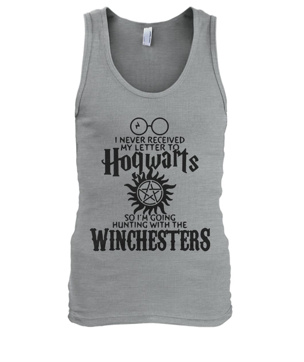I never received my letter to hogwarts so im going hunting with the winchesters men's tank top