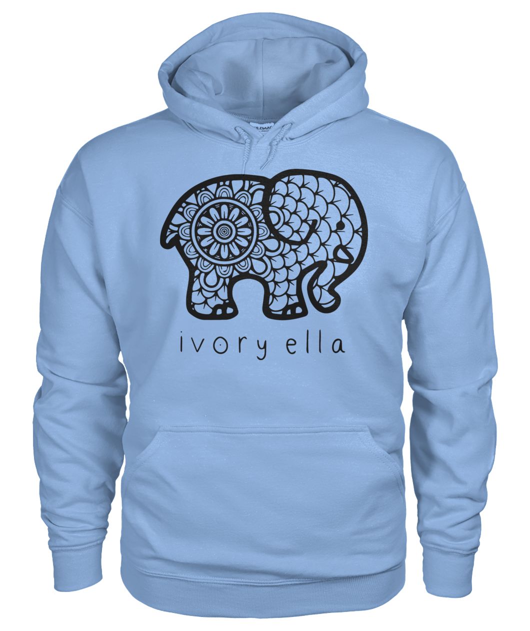 Ivory ella elephant gildan hoodie