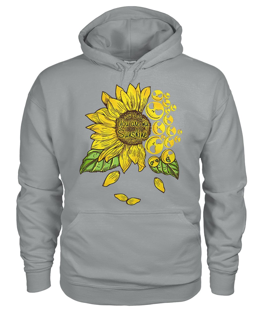 Jack skellington sunflower you are my sunshine gildan hoodie