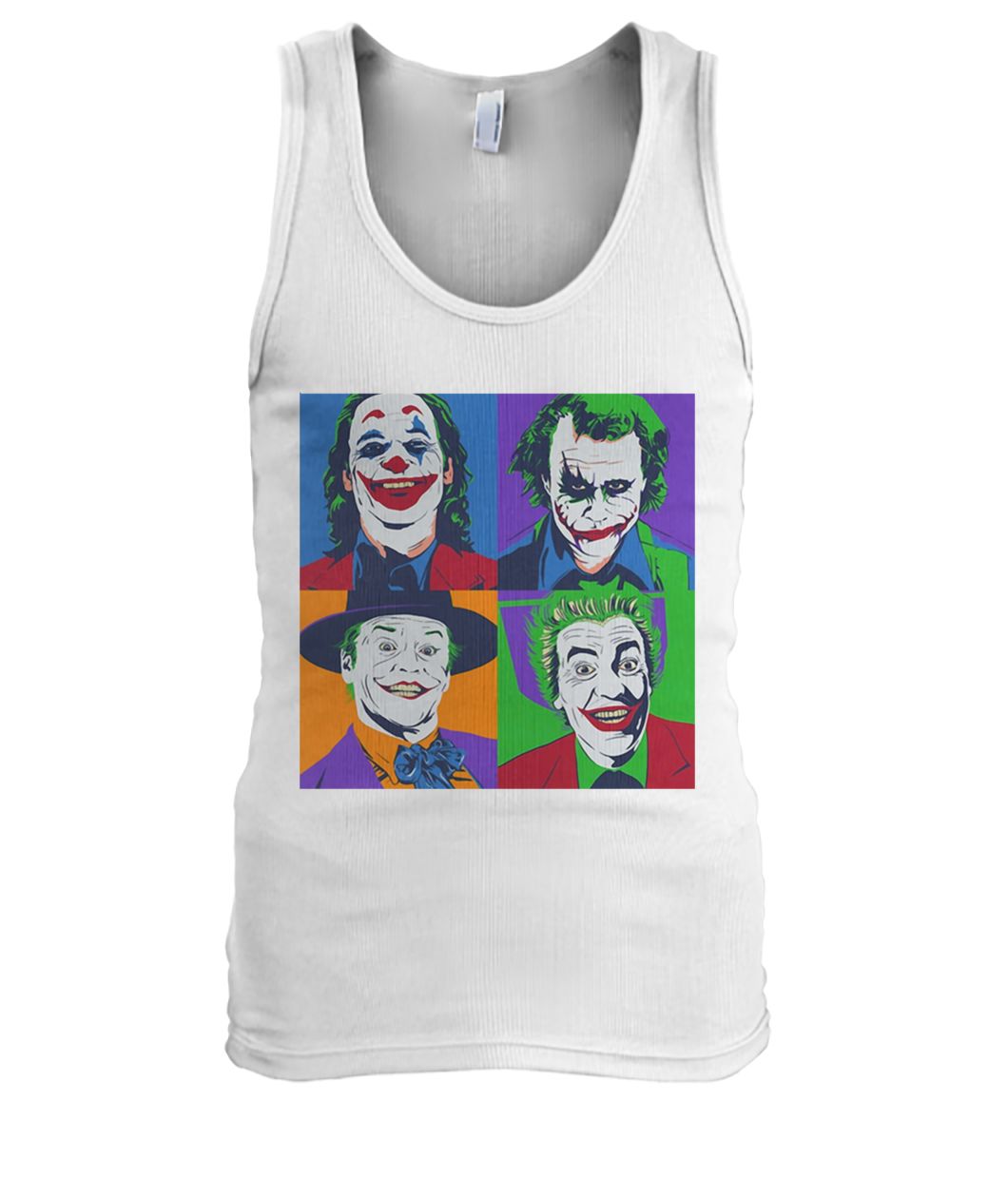 Joker pop art men's tank top