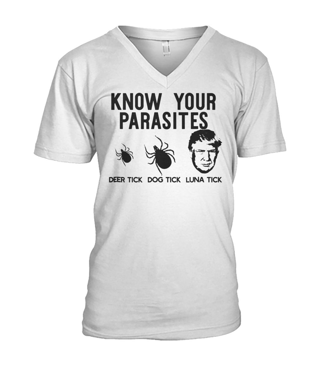 Know your parasites anti-trump af resist men's v-neck