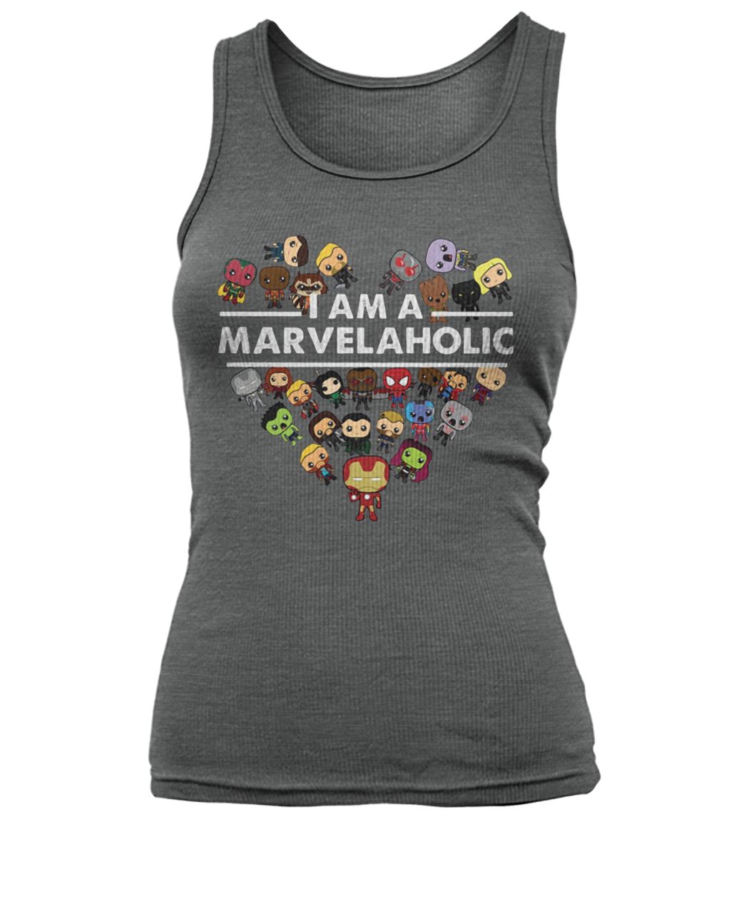 Marvel avengers I am a marvelaholic women's tank top