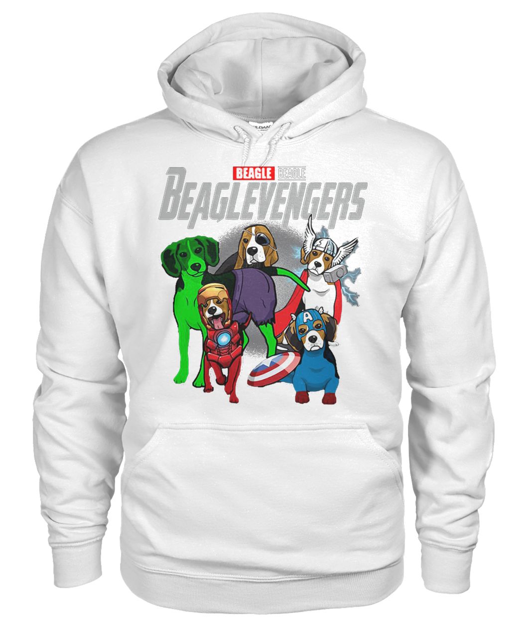 Marvel avengers endgame beaglevengers beagle gildan hoodie