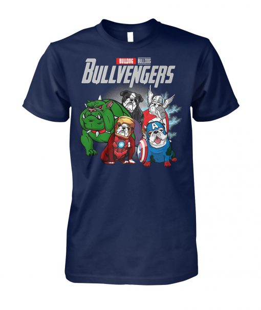 Marvel avengers endgame bullvengers bulldog unisex cotton tee