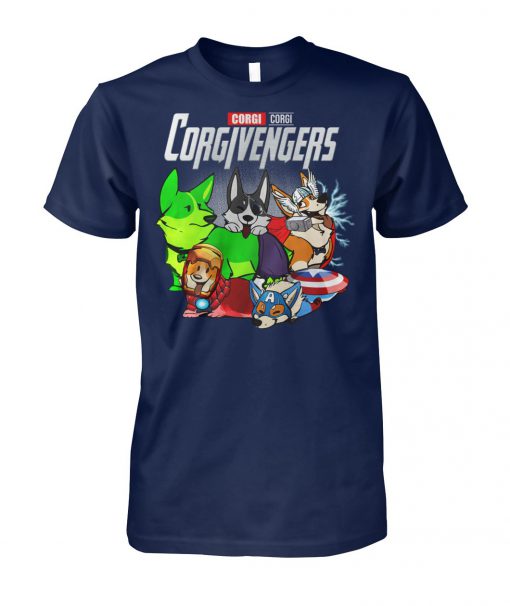 Marvel avengers endgame corgivengers corgi unisex cotton tee