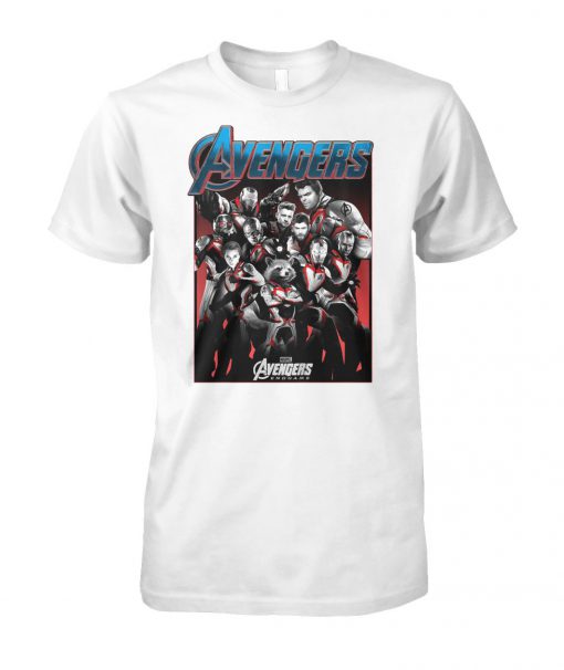 Marvel avengers endgame main cast group shot graphic unisex cotton tee