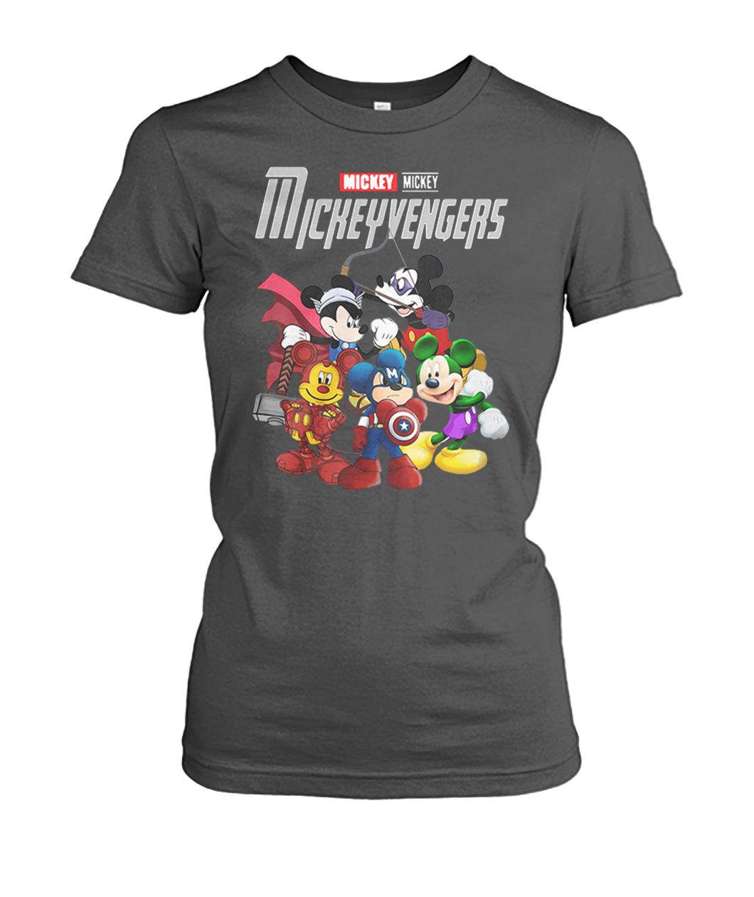 Marvel avengers endgame mickeyvengers mickey women's crew tee