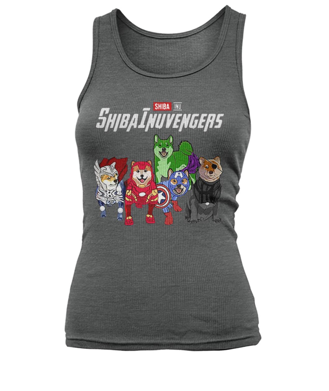 Marvel avengers endgame shibainuvengers shiba inu women's tank top