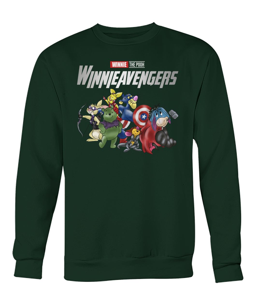 Marvel avengers endgame winnieavengers winnie the pooh crew neck sweatshirt