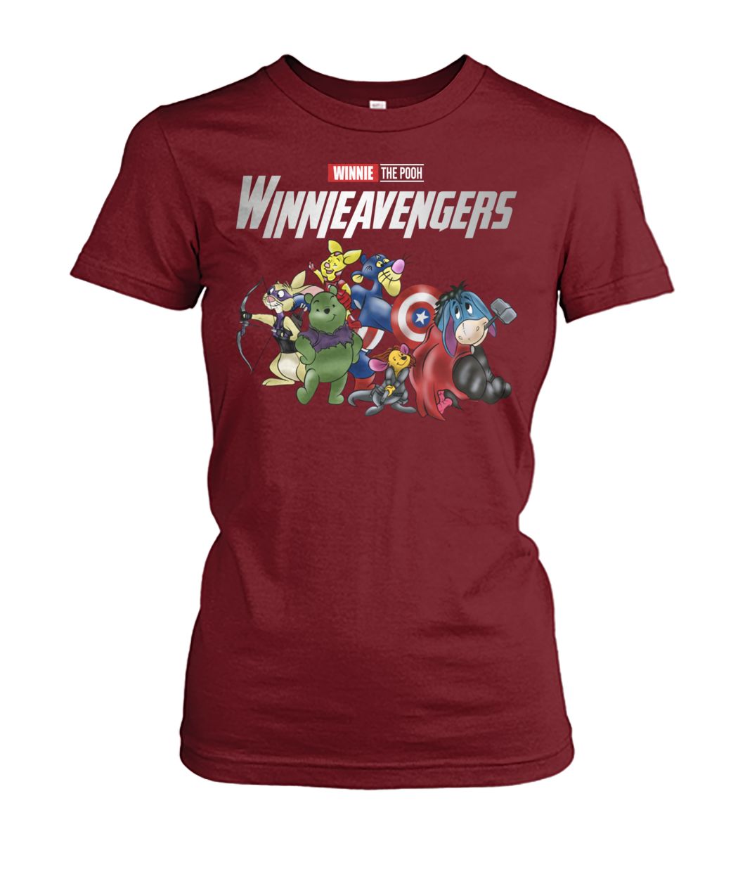 Marvel avengers endgame winnieavengers winnie the pooh women's crew tee