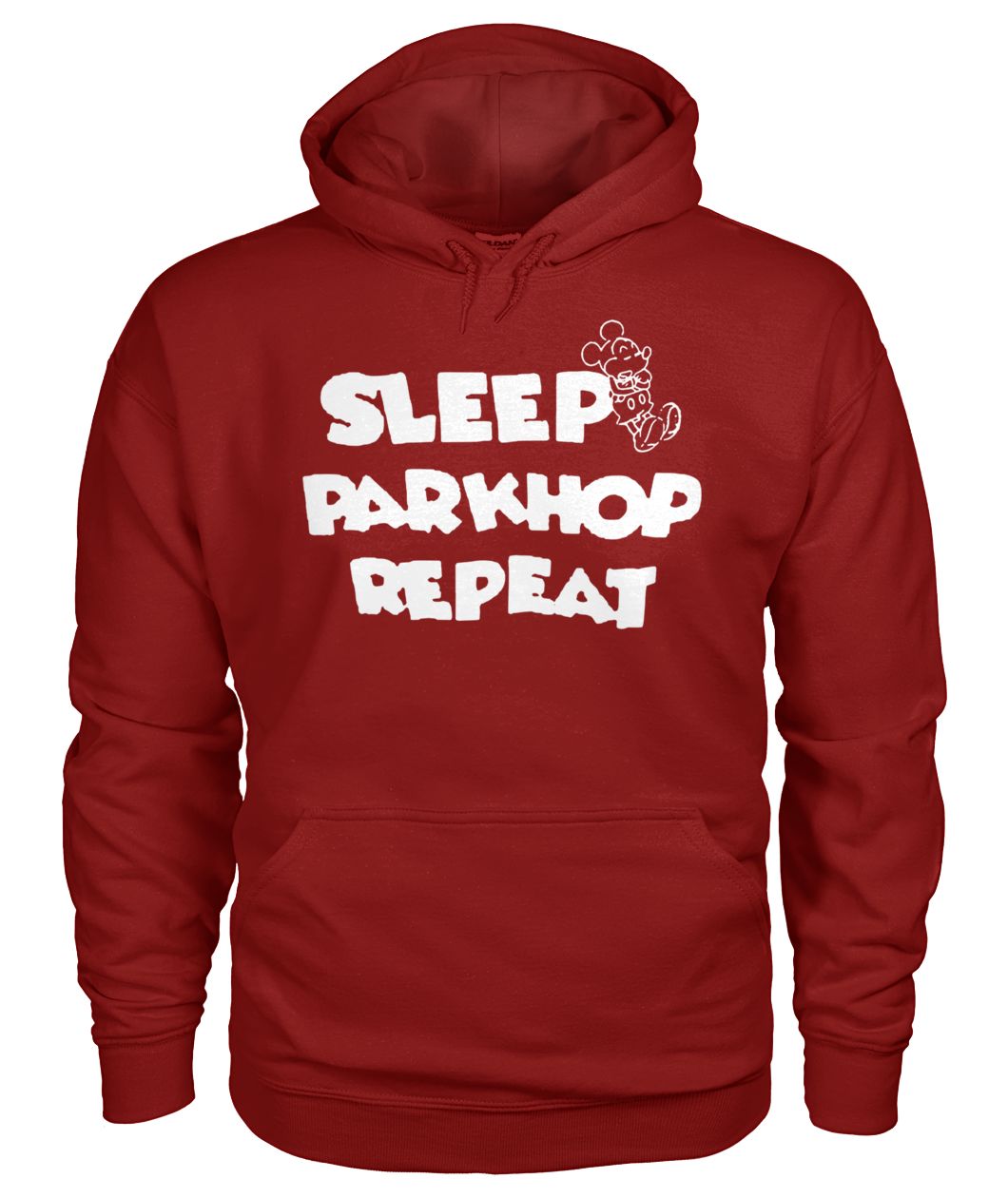 Mickey mouse sleep parkhop repeat gildan hoodie