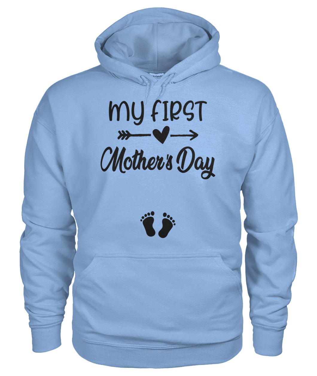 My first mother's day pregnancy announcement gildan hoodie