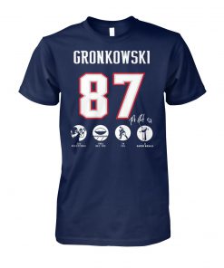 NFL rob gronkowski 87 521 receptions 7861 rec yds 79 tds 3 super bowls unisex cotton tee