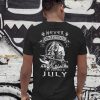 Never underestimate an old man who was born in july shirt