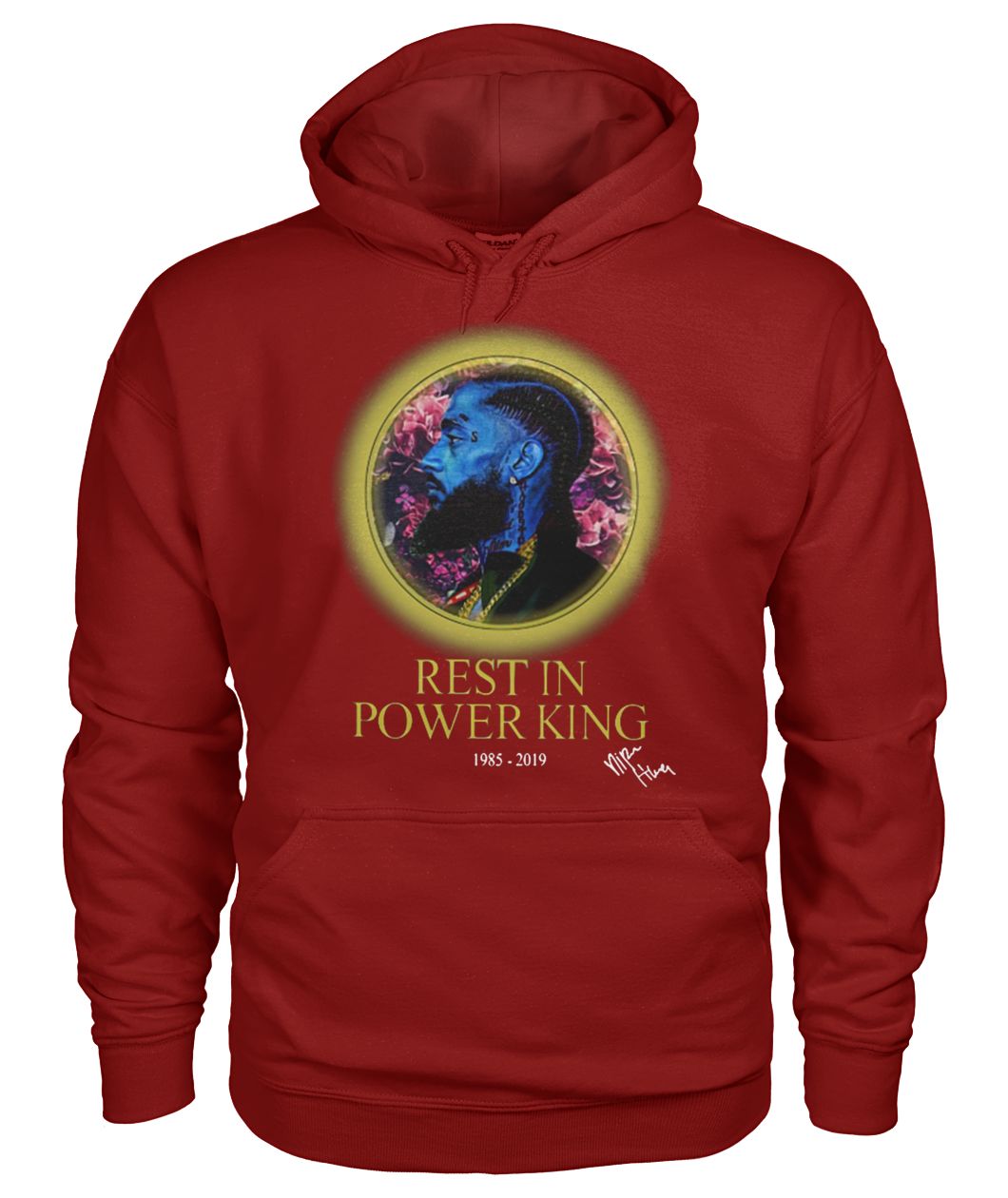 Nipsey Hussle rest in power King 1985 2019 gildan hoodie