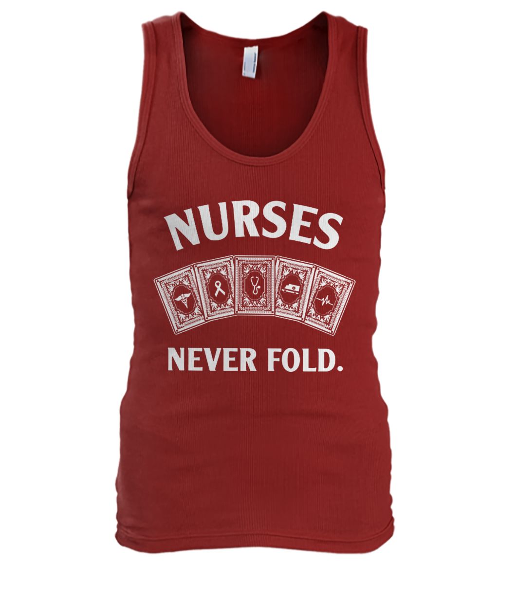 Nurse never fold men's tank top