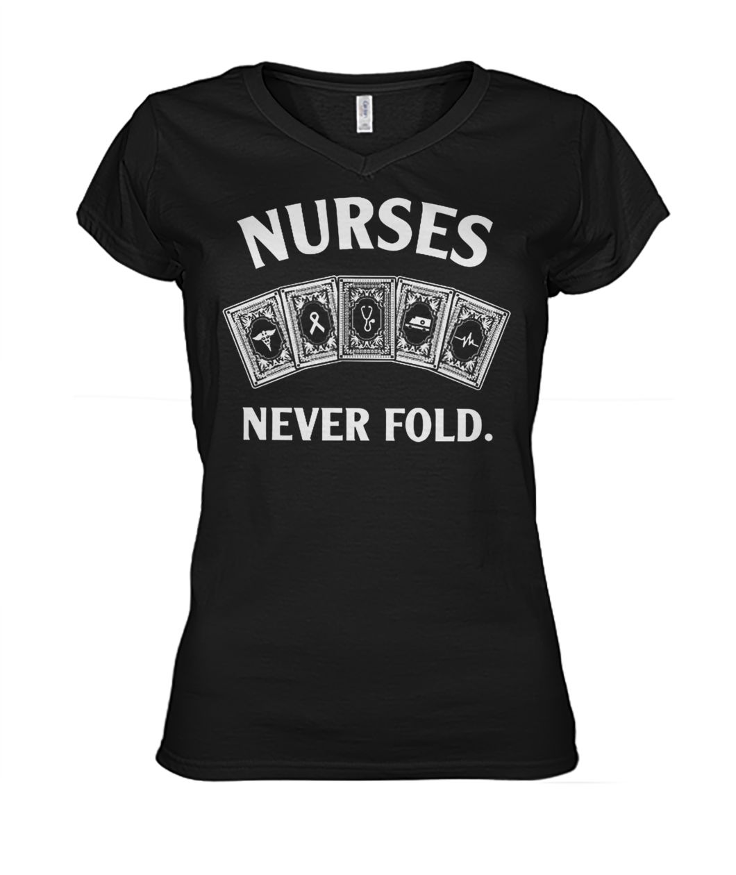 Nurse never fold women's v-neck