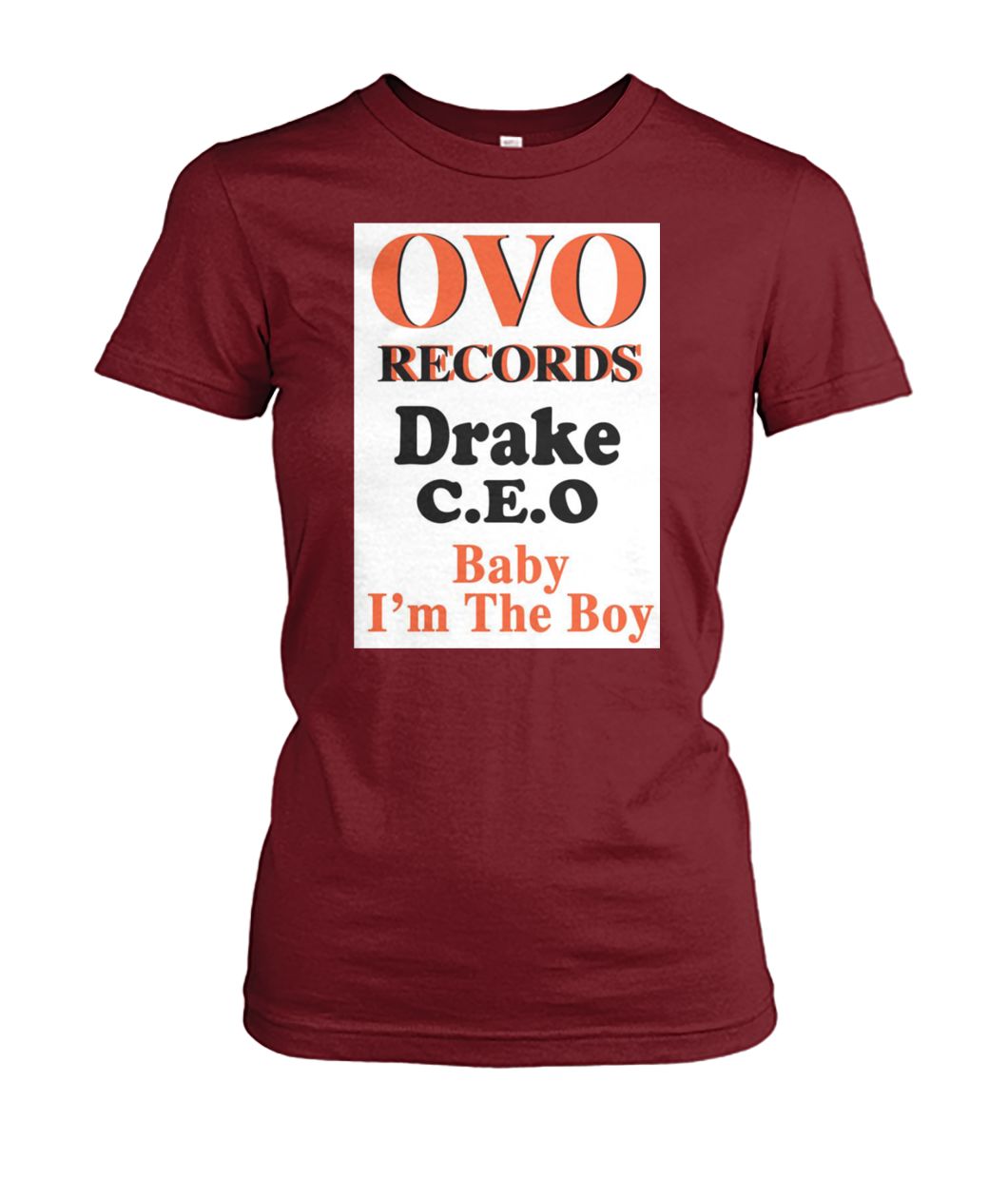 OVO records drake CEO baby I'm the boy women's crew tee