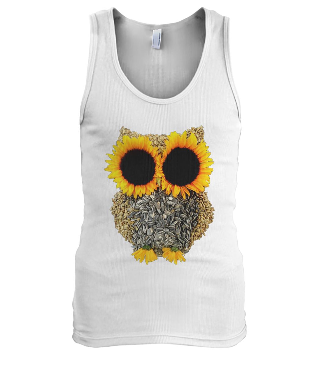 Owl sunflower men's tank top