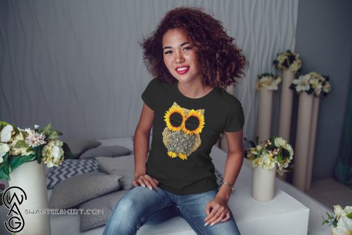 Owl sunflower shirt