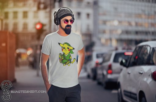 Pikachu link legend of zelda parody shirt