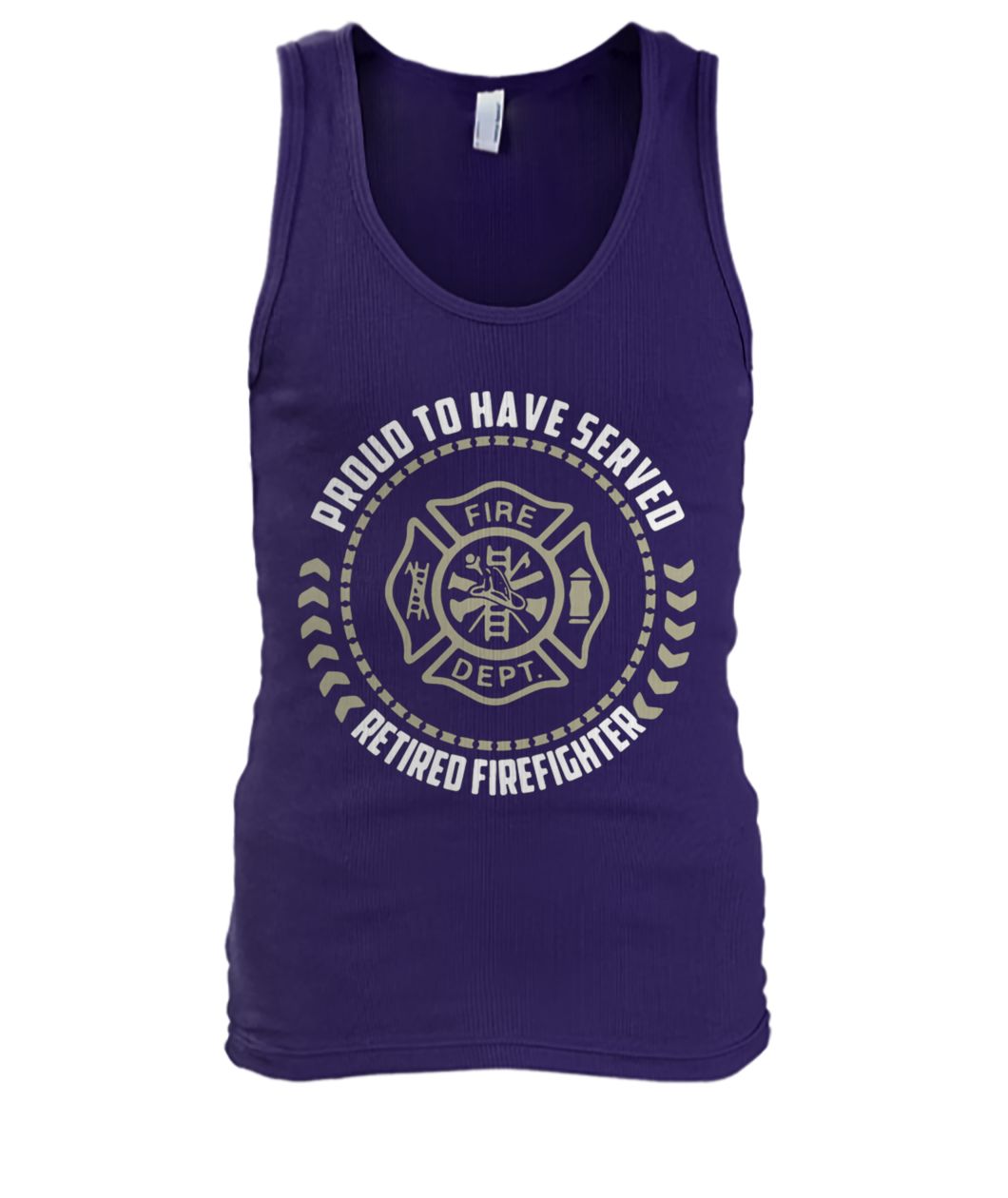Proud to have served retired firefighter men's tank top