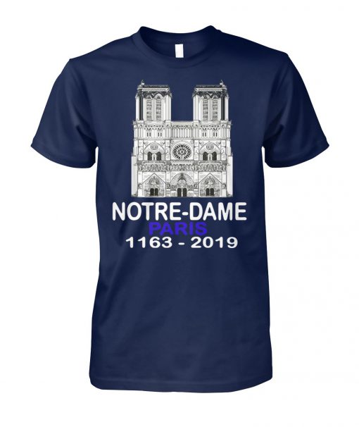 Remember notre-dame paris 1163-2019 unisex cotton tee